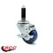 Service Caster 3.5 Inch Blue Polyurethane Swivel 7/8 Inch Expanding Stem Caster Brake, 2PK SCC-EX20S3514-PPUB-BLU-2-TLB-2-MTG41 - alternate 4